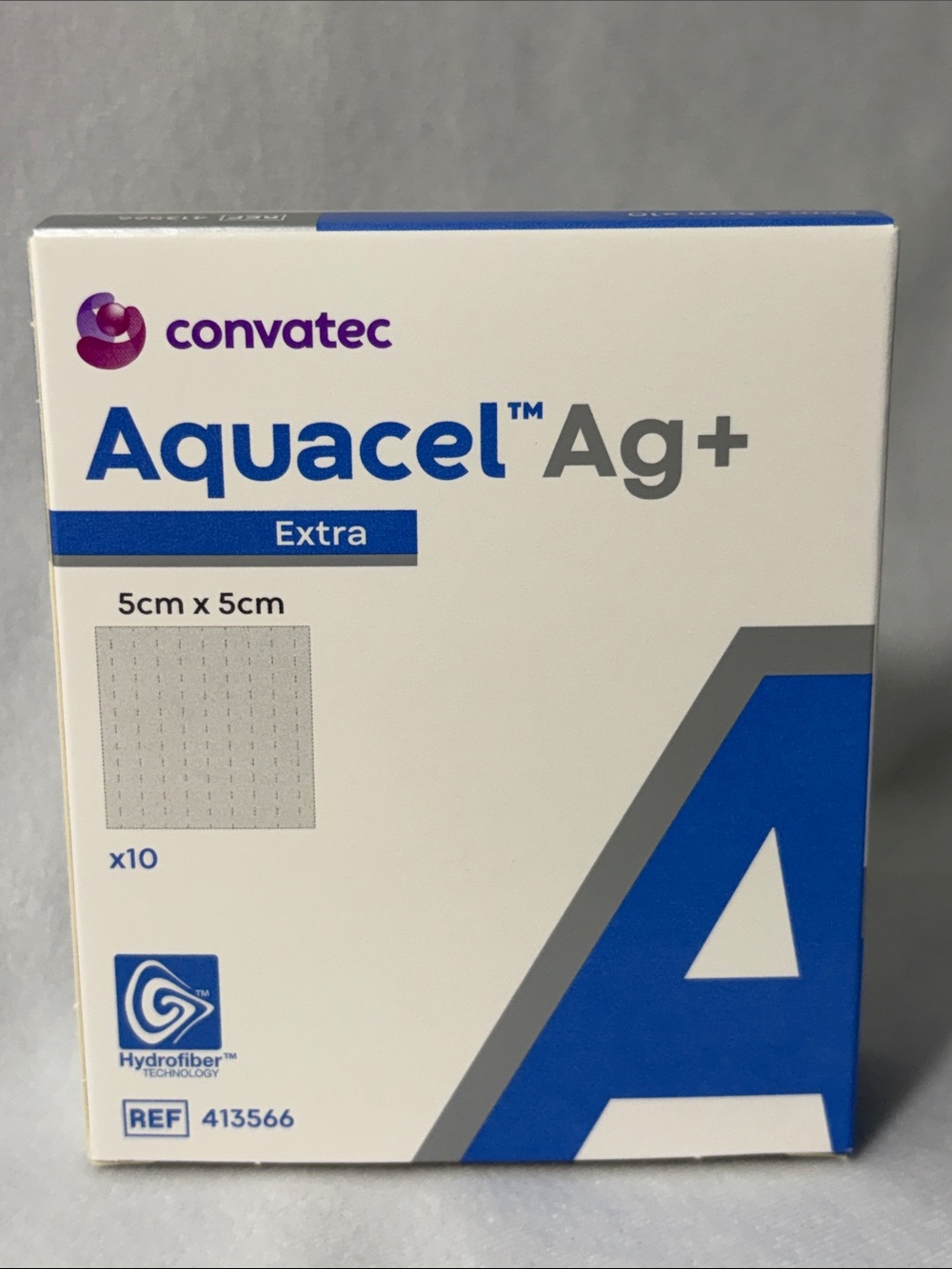 ConvaTec Aquacel Extra Ag+ wound dressing Sterile 5 x 5 cm 10 pcs Brand New